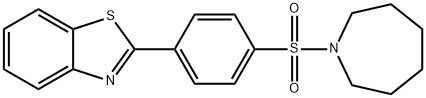 2-(4-(azepan-1-ylsulfonyl)phenyl)benzo[d]thiazole Struktur