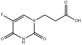 3-(5-fluoro-2,4-dioxo-3,4-dihydropyrimidin-1(2H)-yl)propanoic acid Struktur