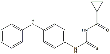 N-{[(4-anilinophenyl)amino]carbonothioyl}cyclopropanecarboxamide Struktur