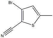 2-Thiophenecarbonitrile, 3-bromo-5-methyl- Struktur