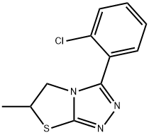 3-(2-chlorophenyl)-6-methyl-5,6-dihydro-[1,3]thiazolo[2,3-c][1,2,4]triazole Struktur