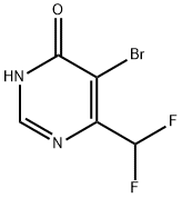 5-bromo-6-(difluoromethyl)pyrimidin-4-ol Struktur