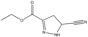 1H-Pyrazole-3-carboxylicacid, 5-cyano-4,5-dihydro-, ethyl ester Struktur