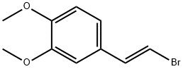 Benzene, 4-(2-bromoethenyl)-1,2-dimethoxy-, (E)- Struktur