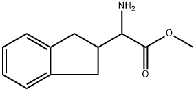 Amino-indan-2-yl-acetic acid methyl ester Struktur