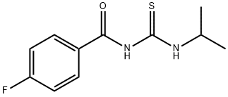 4-fluoro-N-(propan-2-ylcarbamothioyl)benzamide Struktur