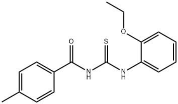 N-{[(2-ethoxyphenyl)amino]carbonothioyl}-4-methylbenzamide Struktur