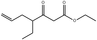 ethyl 4-ethyl-3-oxohept-6-enoate Struktur