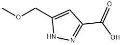 5-Methoxymethyl-1H-pyrazole-3-carboxylic acid Struktur