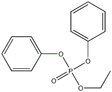 Phosphoric acid, ethyl diphenyl ester Struktur