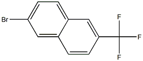 2-bromo-6-(trifluoromethyl)naphthalene Struktur