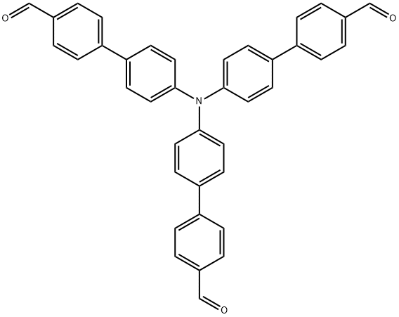 [1,1'-Biphenyl]-4-carboxaldehyde,4'-[bis(4'-formyl[1,1'-biphenyl]-4-yl)amino]- Struktur