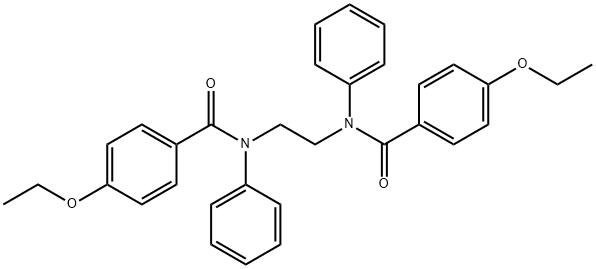 N,N'-1,2-ethanediylbis(4-ethoxy-N-phenylbenzamide) Struktur