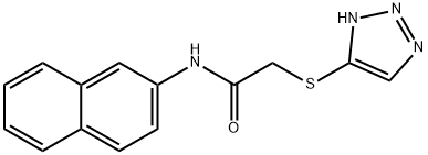 N-(naphthalen-2-yl)-2-(1H-1,2,3-triazol-5-ylsulfanyl)acetamide Struktur