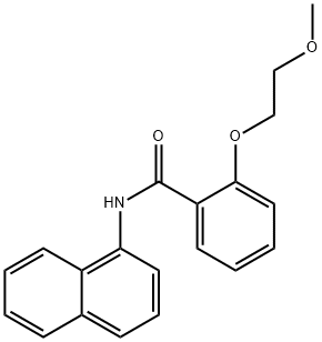 2-(2-methoxyethoxy)-N-naphthalen-1-ylbenzamide Struktur