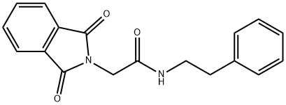 2-(1,3-dioxoisoindolin-2-yl)-N-phenethylacetamide Struktur