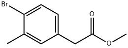 methyl 2-(4-bromo-3-methylphenyl)acetate Struktur