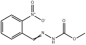 Hydrazinecarboxylic acid, [(2-nitrophenyl)methylene]-, methyl ester Struktur