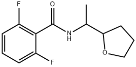 2,6-difluoro-N-[1-(tetrahydrofuran-2-yl)ethyl]benzamide Struktur