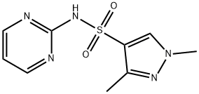 1,3-dimethyl-N-pyrimidin-2-ylpyrazole-4-sulfonamide Struktur