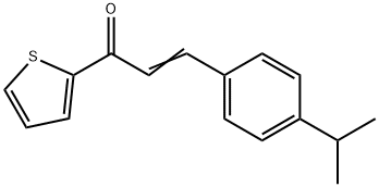 (2E)-3-[4-(propan-2-yl)phenyl]-1-(thiophen-2-yl)prop-2-en-1-one Struktur