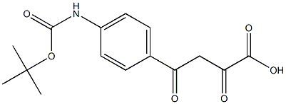 4-(4-{[(tert-butoxy)carbonyl]amino}phenyl)-2,4-dioxobutanoic acid Struktur