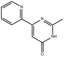 2-methyl-6-(pyridin-2-yl)pyrimidin-4-ol Struktur