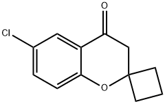 6-CHLOROSPIRO[CHROMAN-2,1-CYCLOBUTAN]-4-ONE Struktur