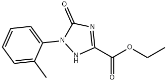 ETHYL 5-OXO-1-(O-TOLYL)-2,5-DIHYDRO-1H-1,2,4-TRIAZOLE-3-CARBOXYLATE Struktur