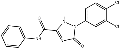 1-(3,4-DICHLOROPHENYL)-5-OXO-N-PHENYL-2,5-DIHYDRO-1H-1,2,4-TRIAZOLE-3-CARBOXAMIDE Struktur