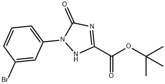 TERT-BUTYL 1-(3-BROMOPHENYL)-5-OXO-2,5-DIHYDRO-1H-1,2,4-TRIAZOLE-3-CARBOXYLATE Struktur