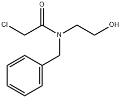 N-Benzyl-2-chloro-N-(2-hydroxyethyl)acetamide Struktur