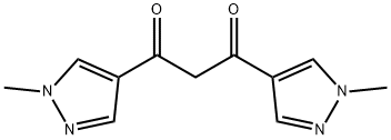 1,3-bis(1-methyl-1H-pyrazol-4-yl)propane-1,3-dione Struktur