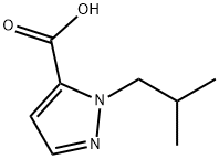 1-ISOBUTYL-1H-PYRAZOLE-5-CARBOXYLIC ACID Struktur