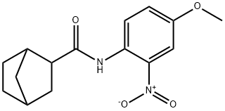 N-(4-methoxy-2-nitrophenyl)bicyclo[2.2.1]heptane-3-carboxamide Struktur