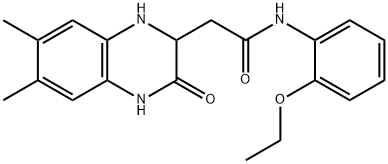 2-(6,7-dimethyl-3-oxo-1,2,3,4-tetrahydroquinoxalin-2-yl)-N-(2-ethoxyphenyl)acetamide Struktur