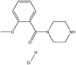 (2-METHOXYPHENYL)(PIPERAZIN-1-YL)METHANONE HCL Struktur