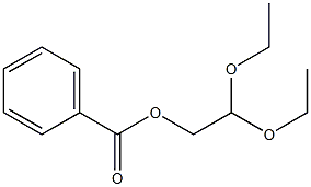 Benzoyloxy acetaldehyde diethyl acetal Struktur