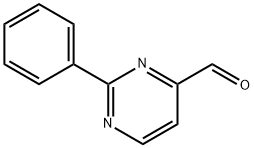 2-phenylpyrimidine-4-carbaldehyde 結(jié)構(gòu)式