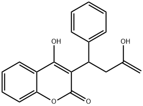 2H-1-Benzopyran-2-one,4-hydroxy-3-(3-hydroxy-1-phenyl-3-buten-1-yl)- Struktur