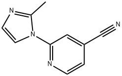 2-(2-methyl-1H-imidazol-1-yl)pyridine-4-carbonitrile Struktur