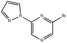 2-bromo-6-pyrazol-1-ylpyrazine Struktur