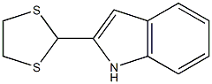 1H-Indole,2-(1,3-dithiolan-2-yl)- Struktur