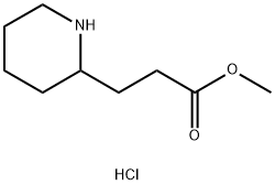 methyl 3-(2-piperidinyl)propanoate hydrochloride Struktur