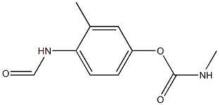 Formamide,N-[2-methyl-4-[[(methylamino)carbonyl]oxy]phenyl]- Struktur