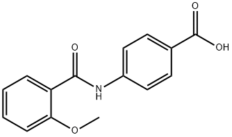 4-{[(2-methoxyphenyl)carbonyl]amino}benzoic acid Struktur