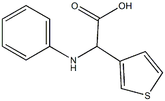 2-(phenylamino)-2-(thiophen-3-yl)acetic acid Struktur