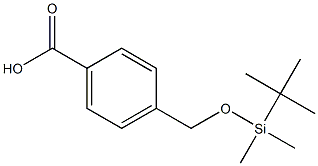 Benzoic acid, 4-[[[(1,1-dimethylethyl)dimethylsilyl]oxy]methyl]- Struktur