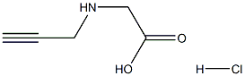 2-[(prop-2-yn-1-yl)amino]acetic acid hydrochloride Struktur