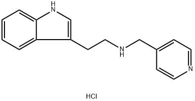 [2-(1H-indol-3-yl)ethyl][(pyridin-4-yl)methyl]amine hydrochloride Struktur